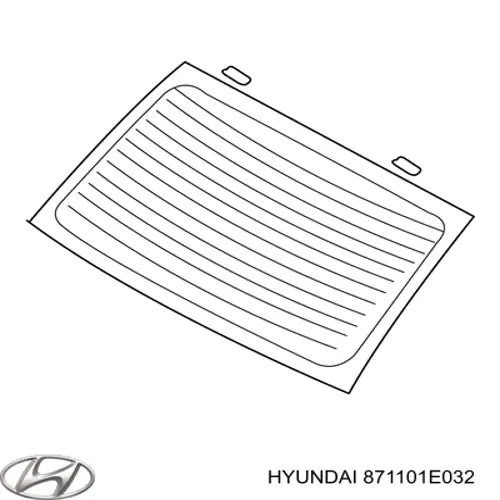 Vidro traseiro para Hyundai Accent (MC)
