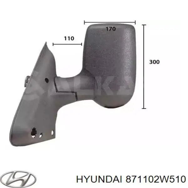 871102W010 Hyundai/Kia Стекло двери задка