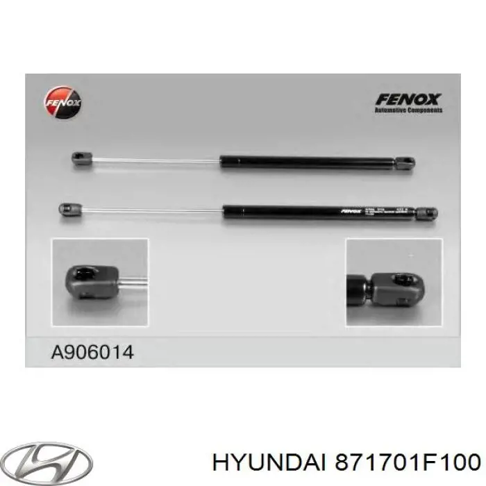 871701F100 Hyundai/Kia amortecedor de vidro de porta-malas (de 3ª/5ª porta traseira (de tampa de alcapão)