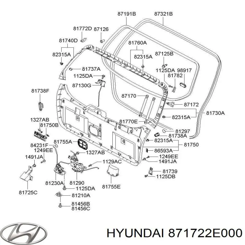  871722E000 Hyundai/Kia