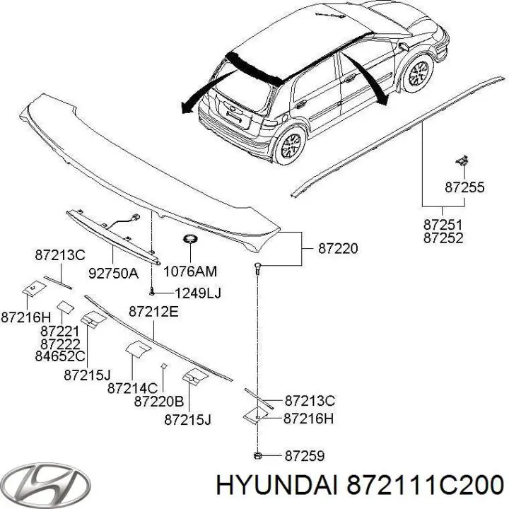  872111C200 Hyundai/Kia