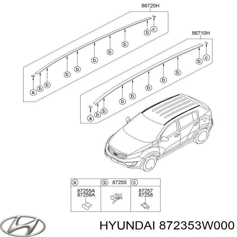  872353W000 Hyundai/Kia