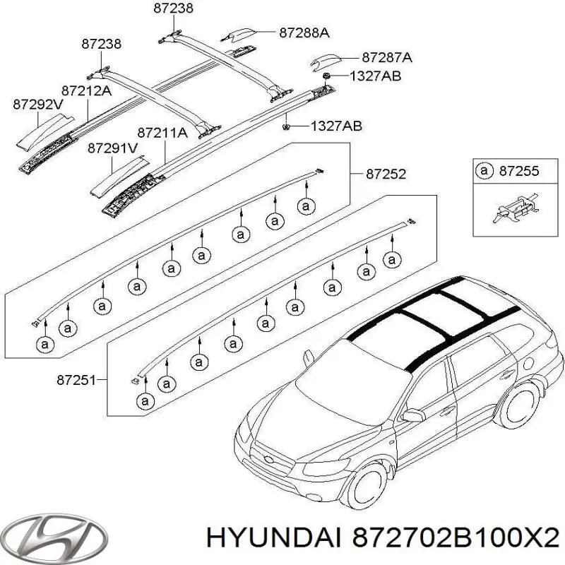  872702B100X2 Hyundai/Kia