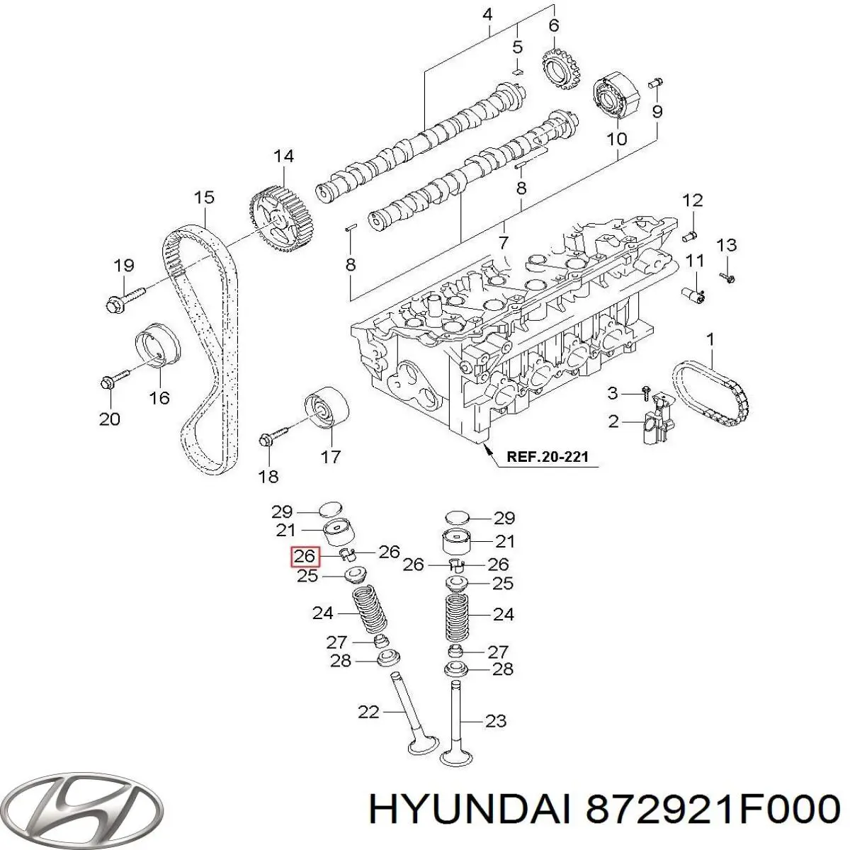  Hyundai/Kia 872921F000 цена, от 19.92 USD