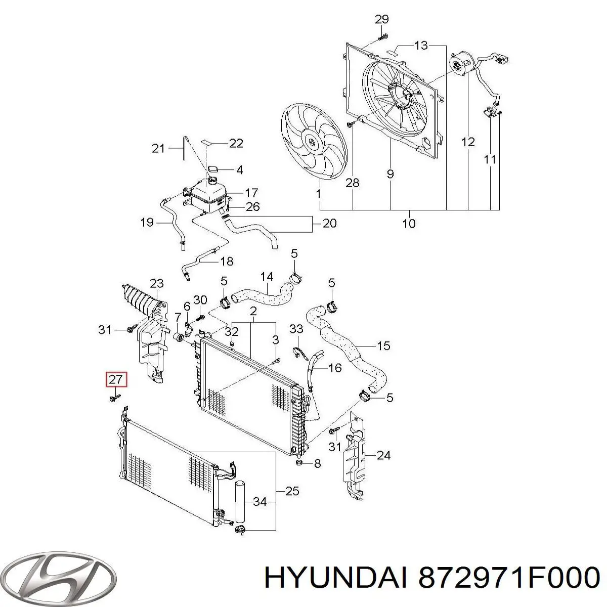  Hyundai/Kia 872971F000 цена, от 67.64 USD