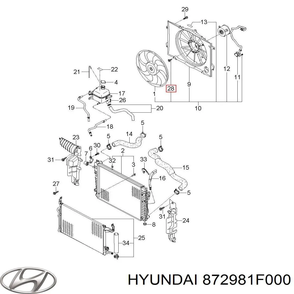  Hyundai/Kia 872981F000 цена, от 46.42 USD