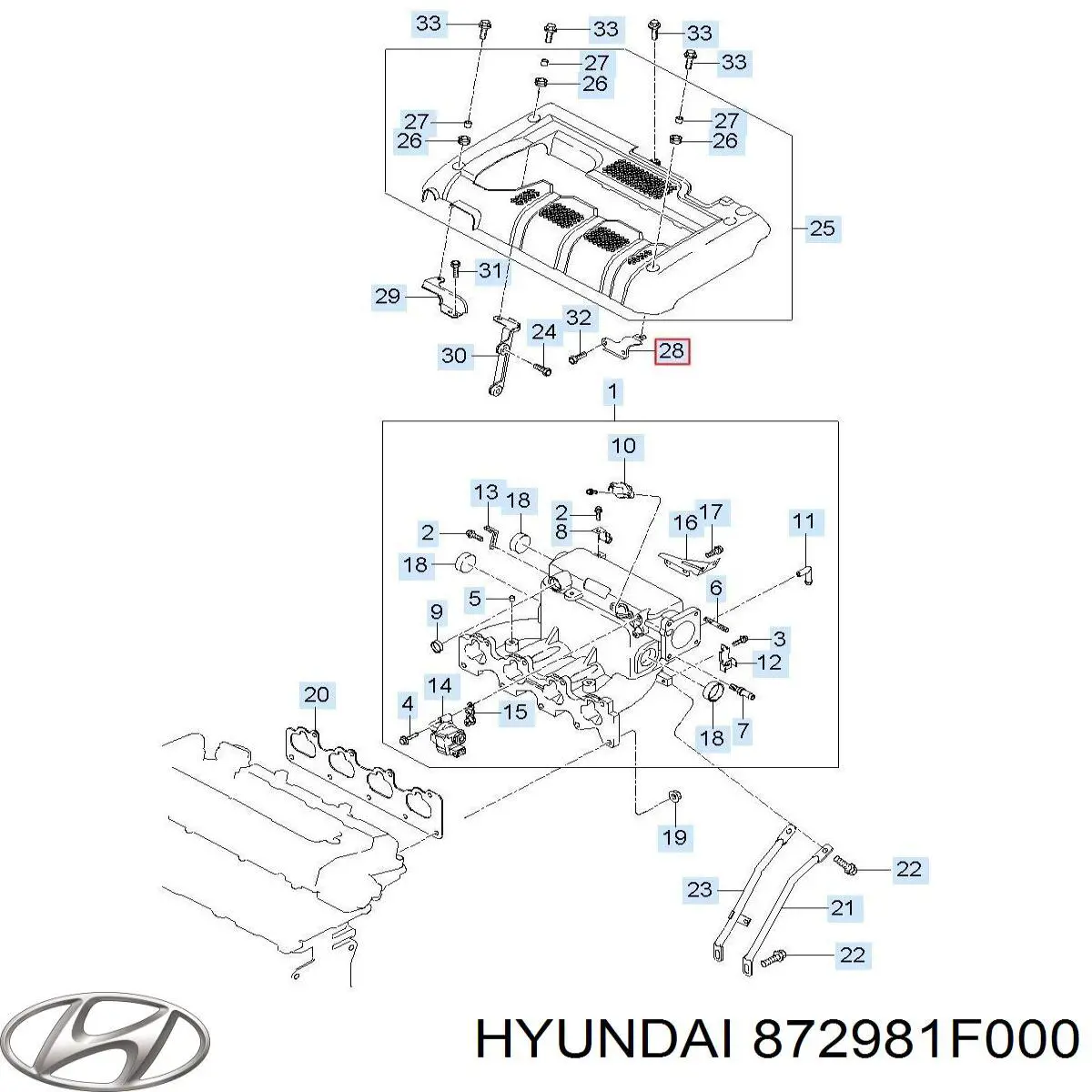 Купить 872981F000 Hyundai/Kia 