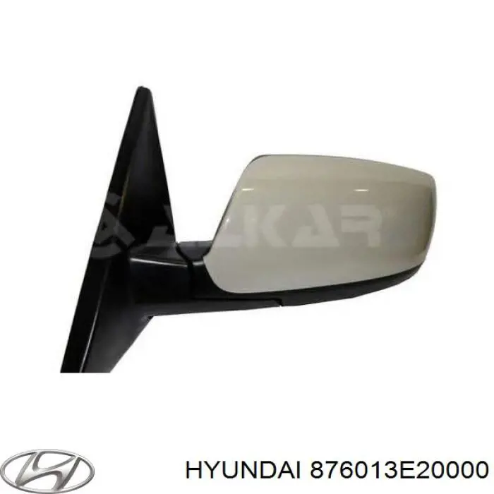 876013E200XX Hyundai/Kia espelho de retrovisão esquerdo