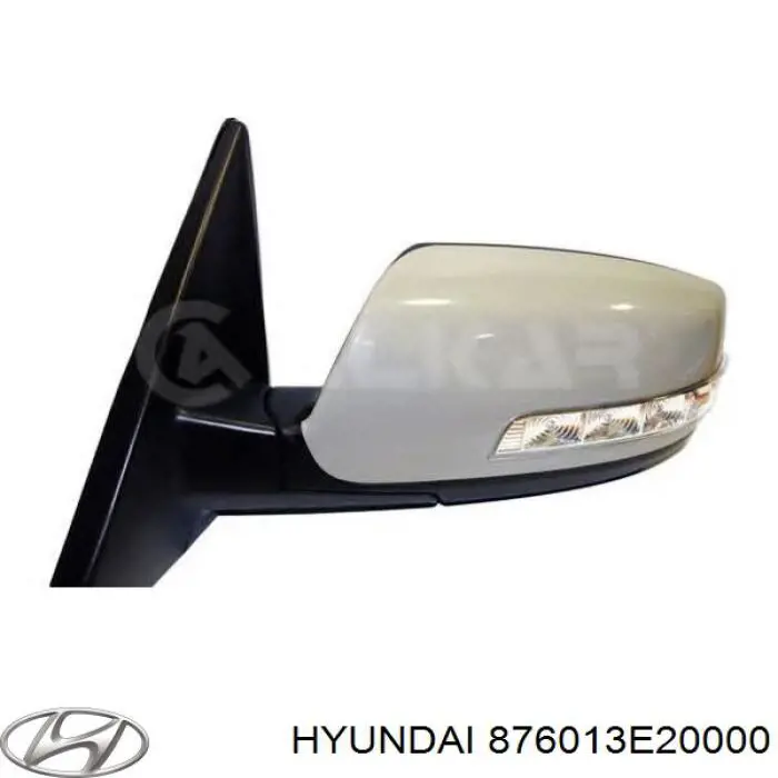 Зеркало заднего вида, левое Hyundai/Kia 876013E20000 цена, от 84.75 USD
