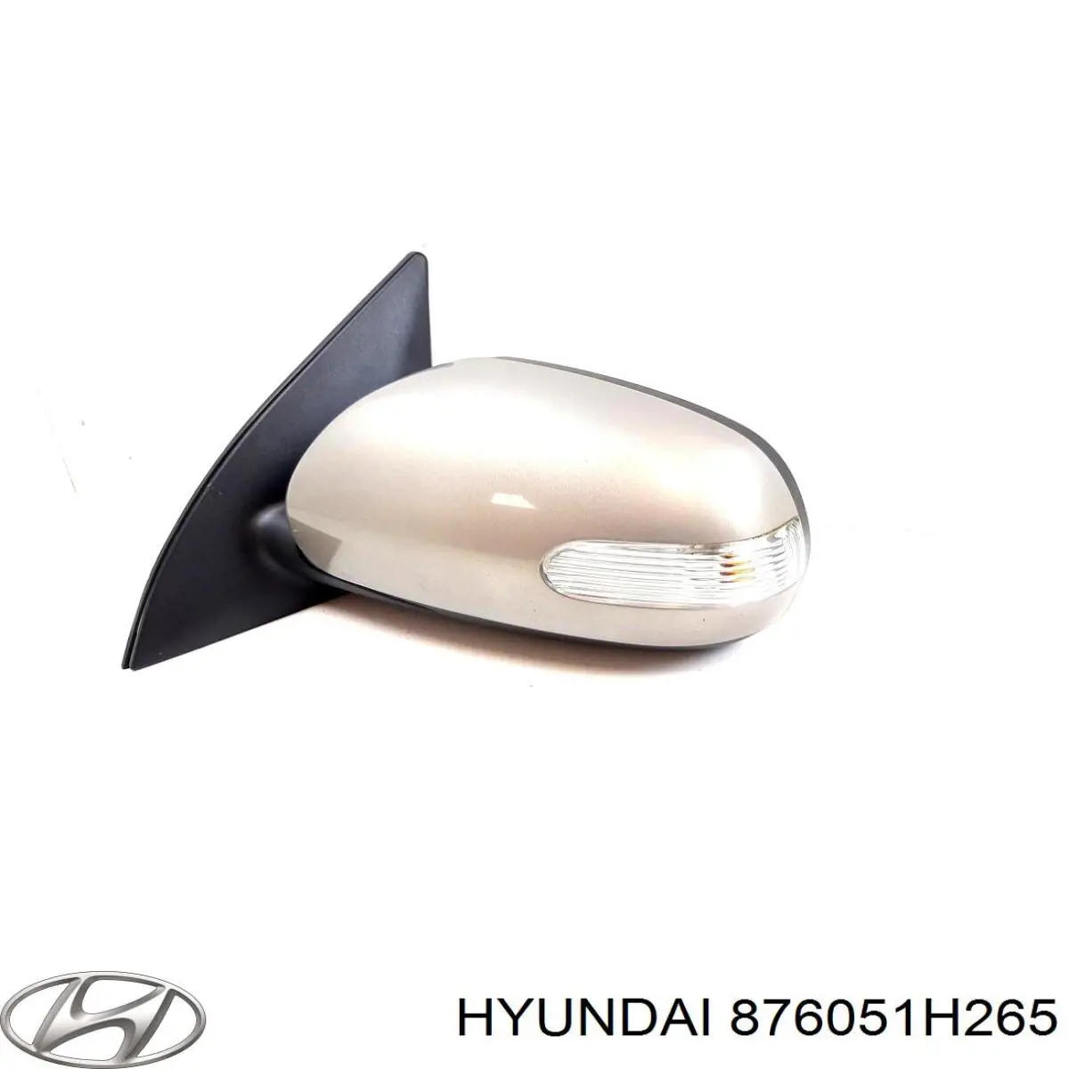 Левое боковое зеркало 876051H265 Hyundai/Kia