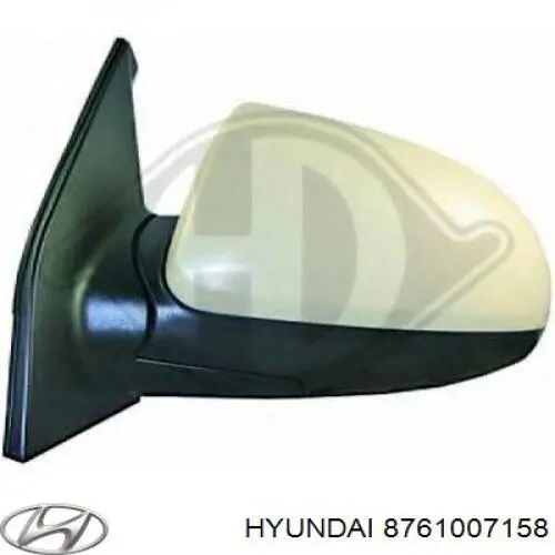 Зеркало заднего вида, левое Hyundai/Kia 8761007158 цена, от 38.70 USD
