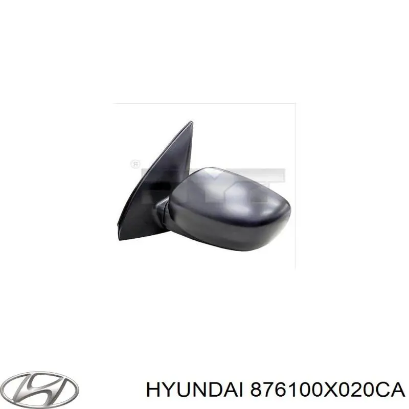 Зеркальный элемент левый HYUNDAI 876100X020