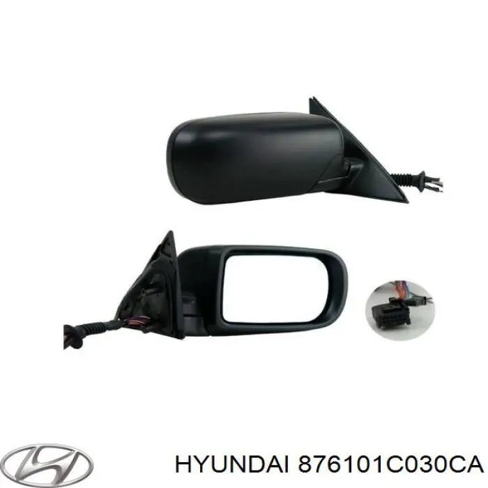 Зеркало левое Hyundai/Kia 876101C030CA