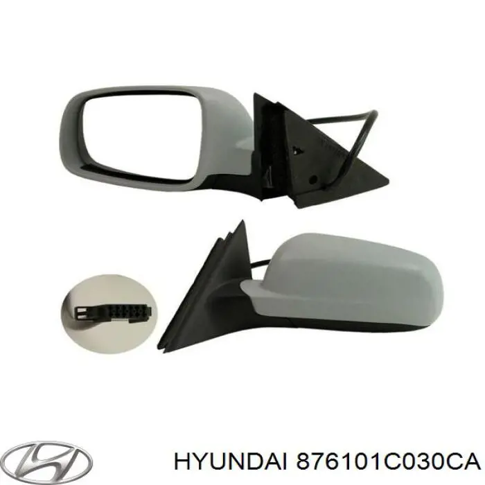 876101C030CA Hyundai/Kia Левое боковое зеркало