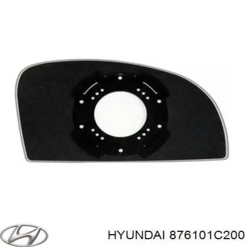 Купить 876101C200 Hyundai/Kia Наружное зеркало левое