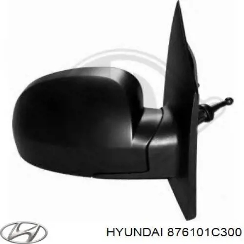 Зеркало заднего вида, левое Hyundai/Kia 876101C300 цена, от 54.80 USD