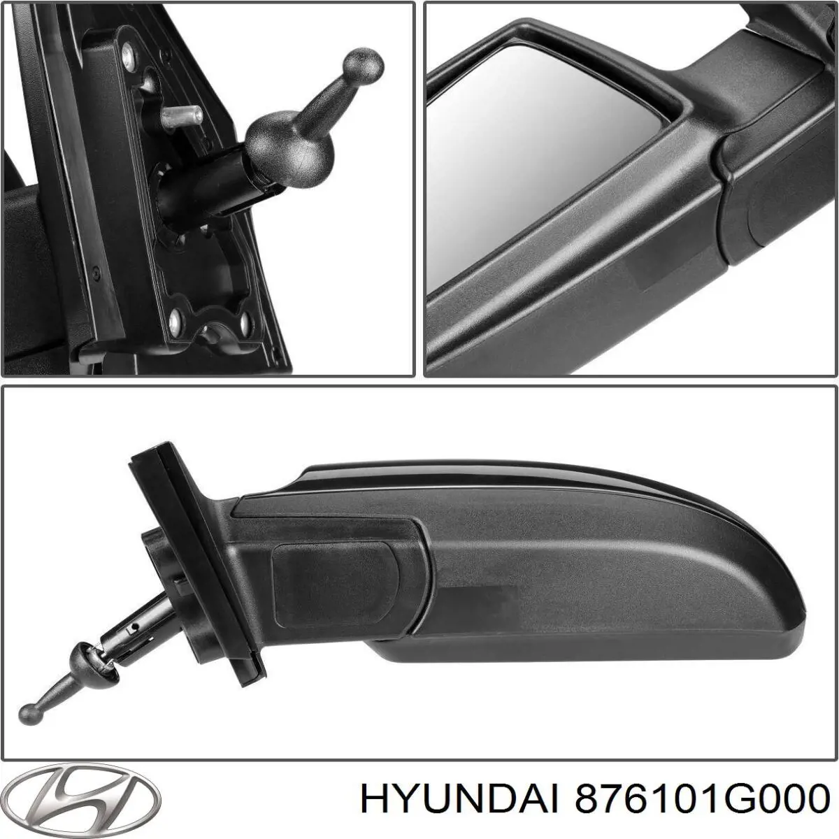 876101G000 Hyundai/Kia Левое боковое зеркало