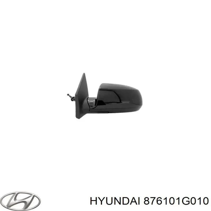 Левое боковое зеркало 876101G010 Hyundai/Kia