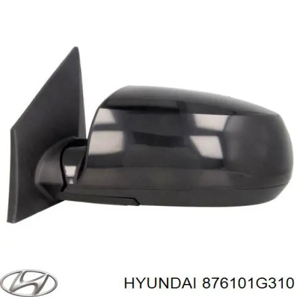 876101G310 Hyundai/Kia Левое боковое зеркало