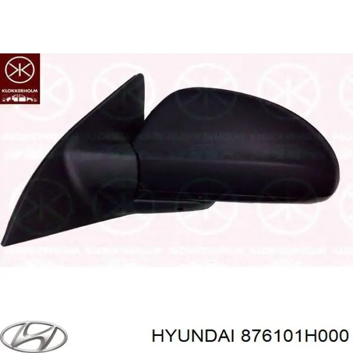 876101H000 Hyundai/Kia зеркало заднего вида левое