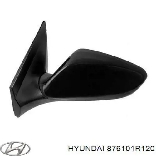 876101R120 Hyundai/Kia зеркало заднего вида левое