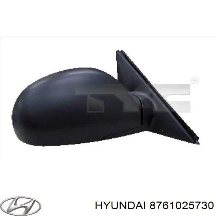 Левое боковое зеркало 8761025730 Hyundai/Kia