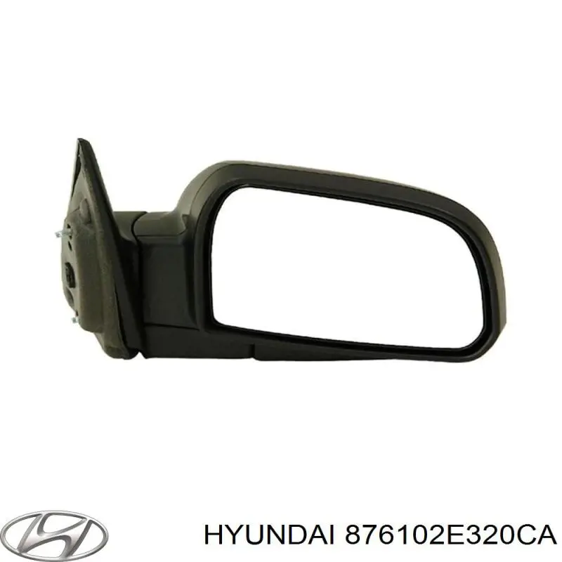 876102E320CA Hyundai/Kia зеркало заднего вида левое