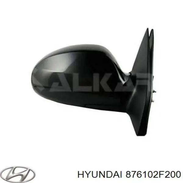 876102F201 Hyundai/Kia зеркало заднего вида левое