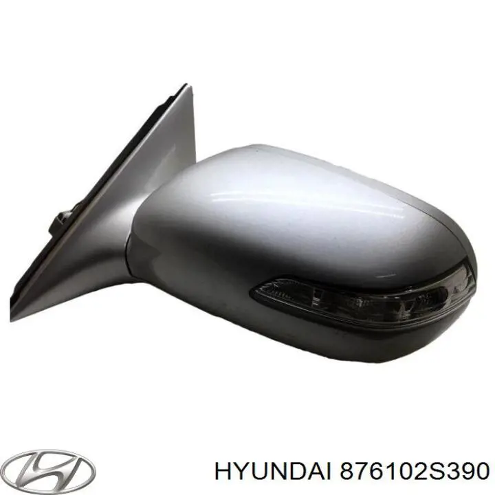 876102S390 Hyundai/Kia зеркало заднего вида левое