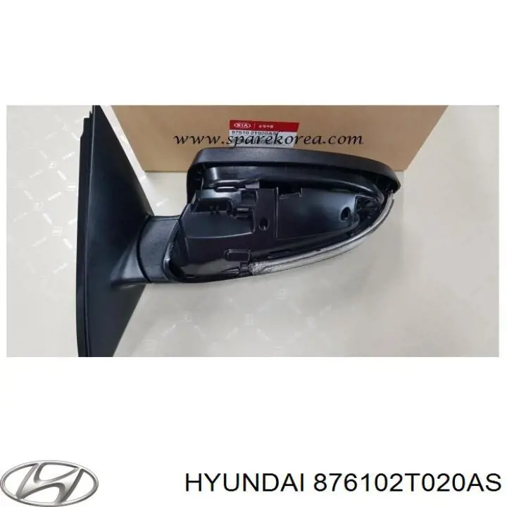 876102T020AS Hyundai/Kia Левое боковое зеркало