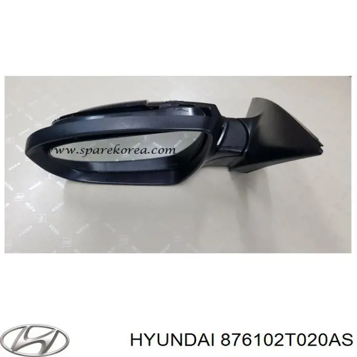 Купить 876102T020AS Hyundai/Kia Наружное зеркало левое