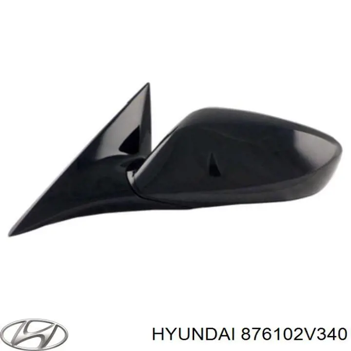 Зеркало заднего вида, левое Hyundai/Kia 876102V340 цена, от 106.19 USD