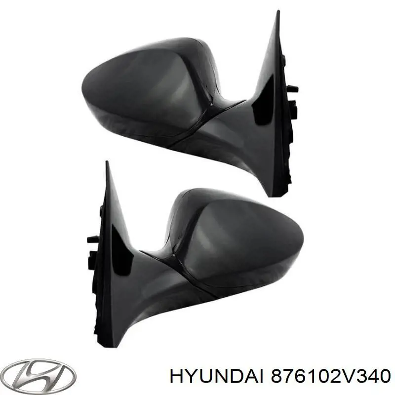 876102V340 Hyundai/Kia Левое боковое зеркало
