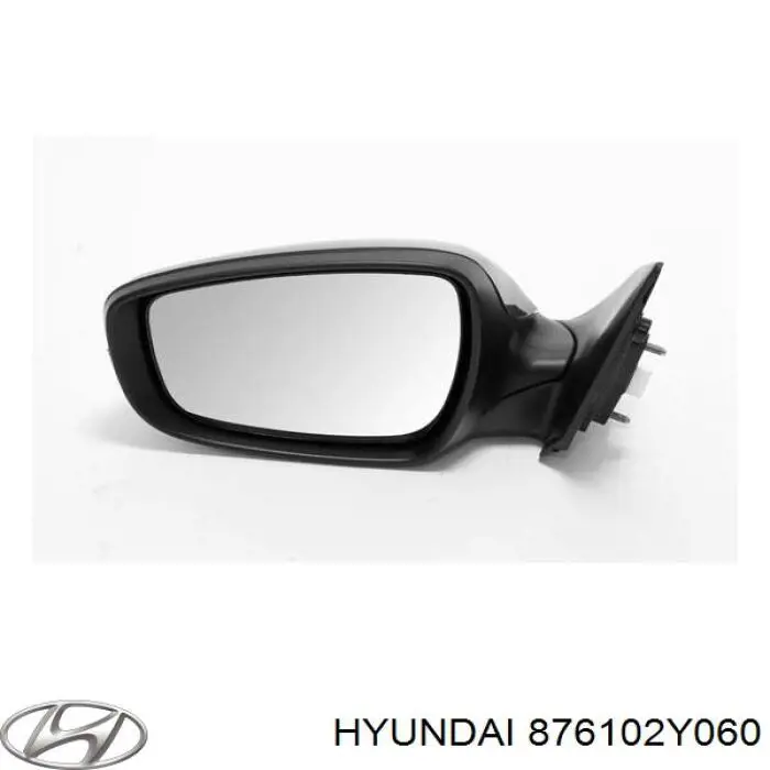 876102Y060 Hyundai/Kia зеркало заднего вида левое