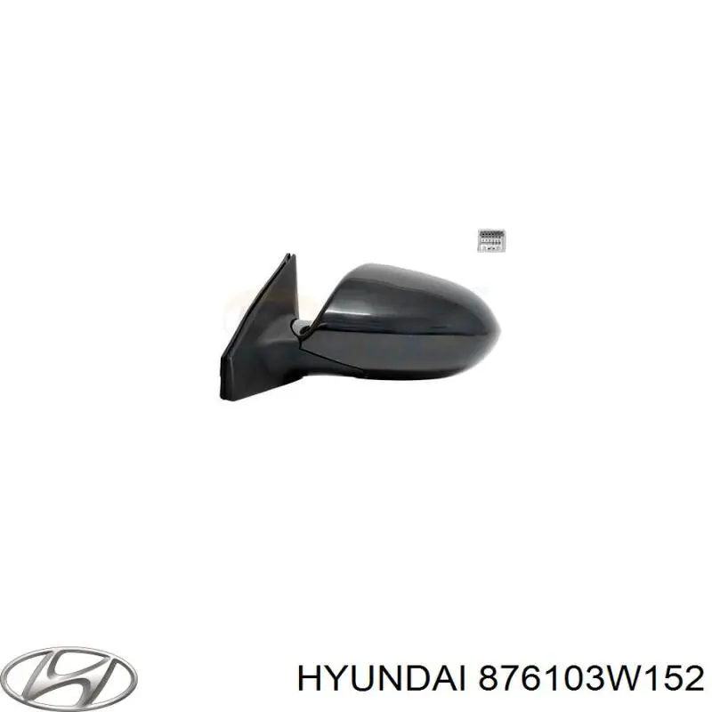 876103W152 Hyundai/Kia Левое боковое зеркало