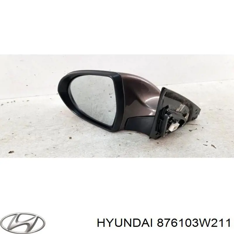 Зеркало заднего вида, левое Hyundai/Kia 876103W211 цена, от 48.14 USD