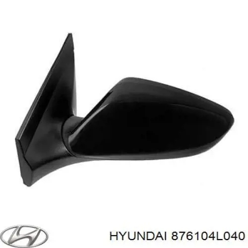 876104L040 Hyundai/Kia зеркало заднего вида левое