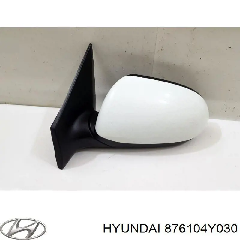 876104Y030 Hyundai/Kia espelho de retrovisão esquerdo