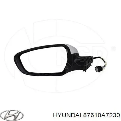 87610A7230 Hyundai/Kia Левое боковое зеркало
