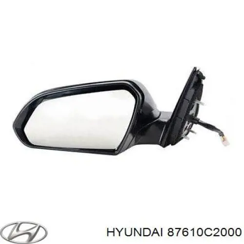 Купить 87610C2000 Hyundai/Kia Наружное зеркало левое