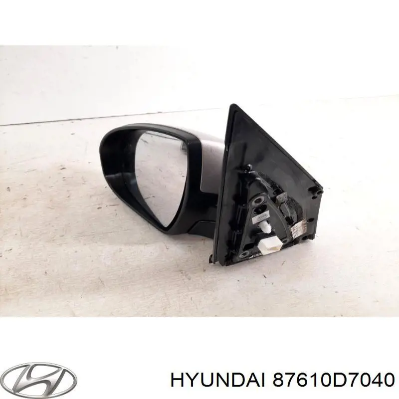 Зеркало заднего вида левое Hyundai/Kia 87610D7040