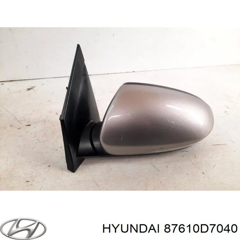 Зеркало заднего вида, левое Hyundai/Kia 87610D7040 цена, от 253.44 USD