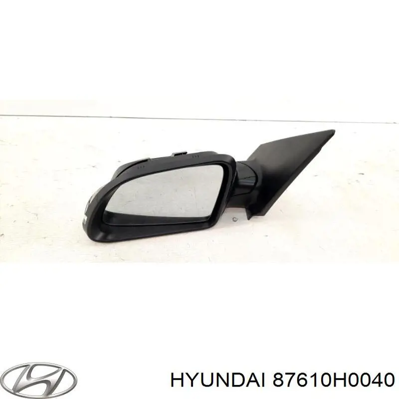 Левое боковое зеркало 87610H0040 Hyundai/Kia