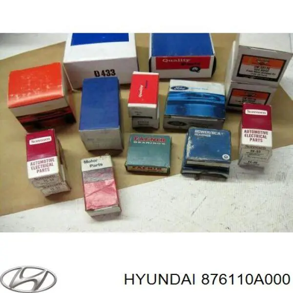 Купить 876110A000 Hyundai/Kia Стекло зеркала заднего вида, левого