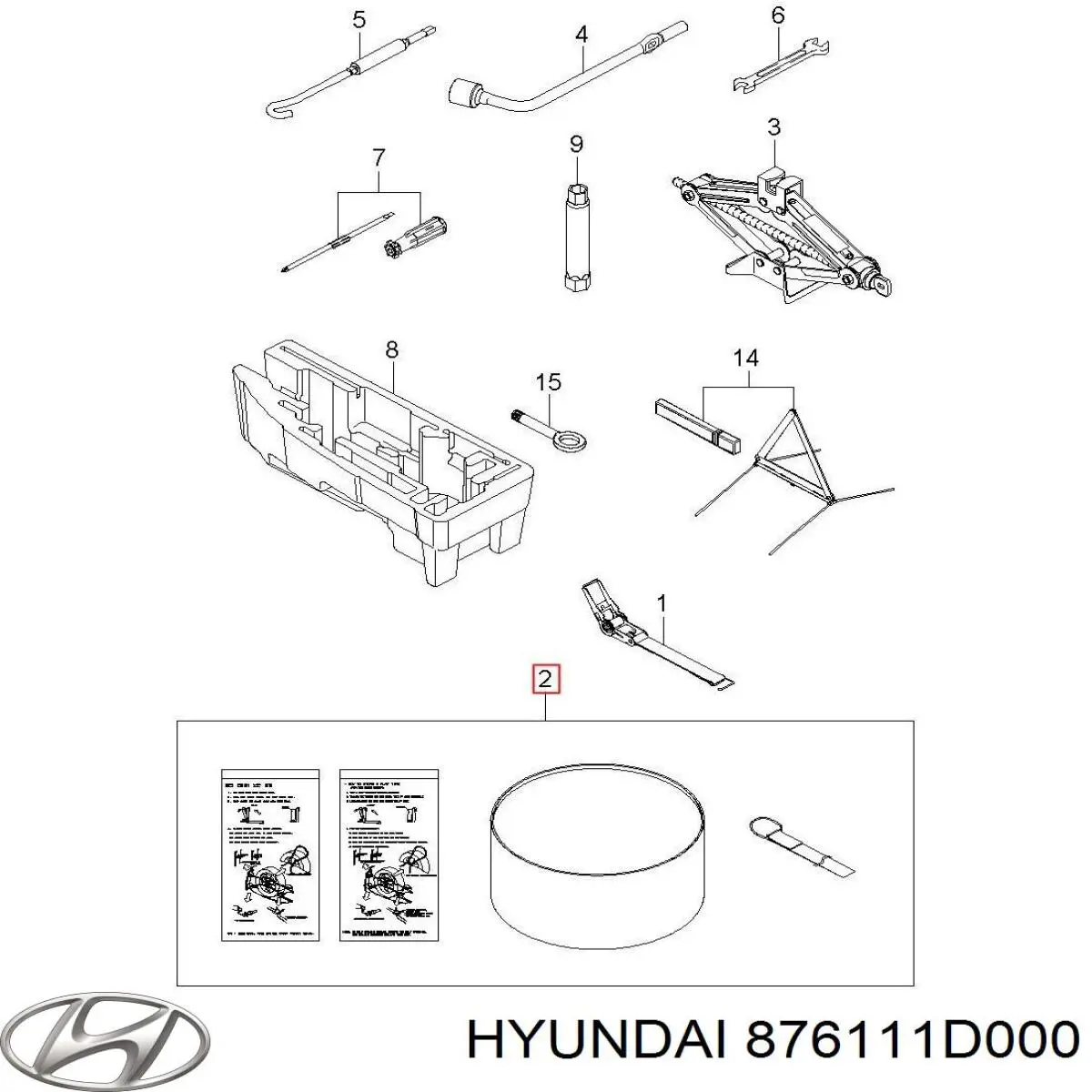 Купить 876111D000 Hyundai/Kia Стекло зеркала заднего вида, левого
