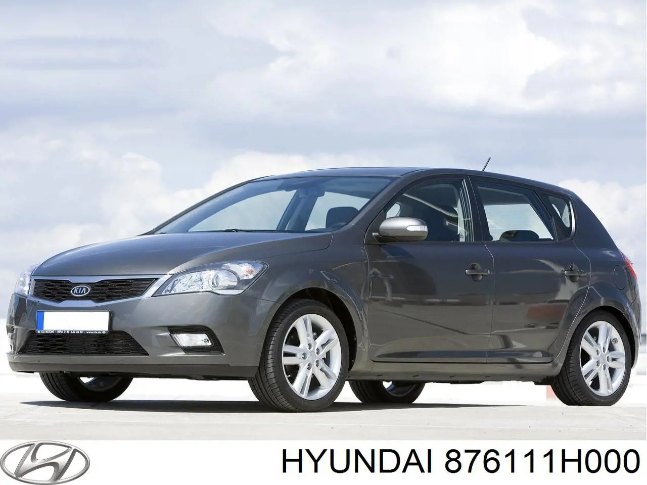 Стекло левого зеркала заднего вида 876111H000 Hyundai/Kia