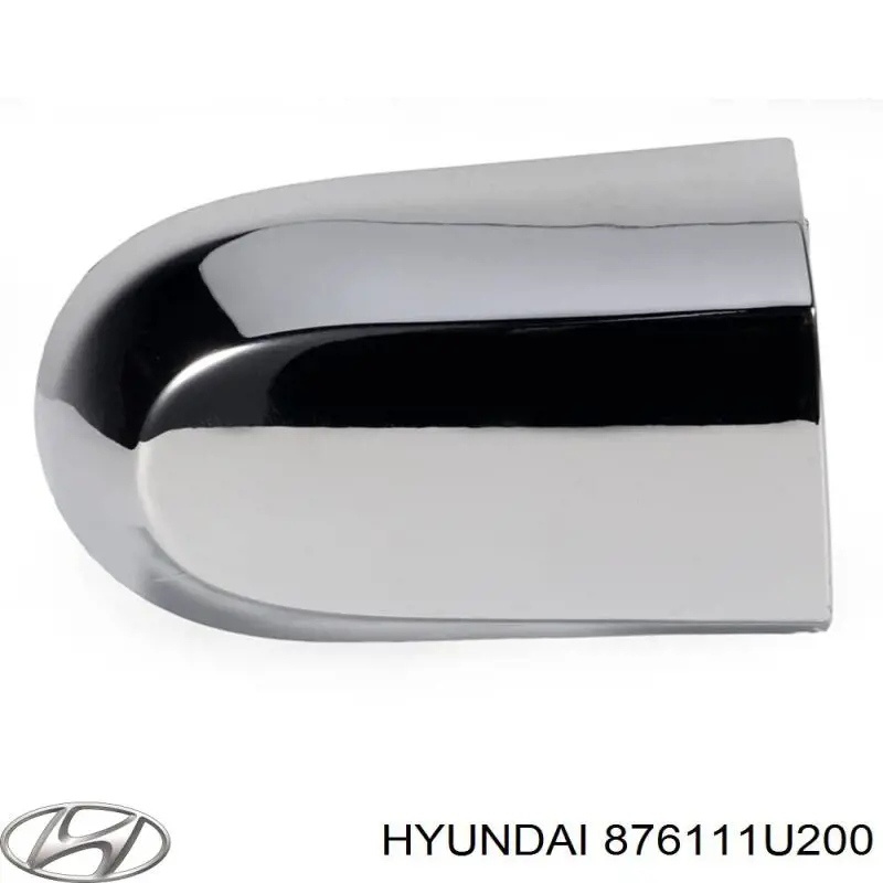 876111U100 Hyundai/Kia Зеркальный элемент левого зеркала заднего вида