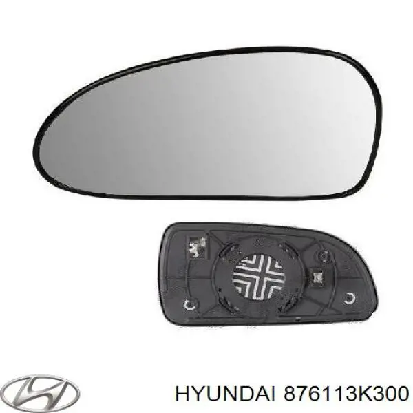 Зеркальный элемент водительского зеркала Hyundai/Kia 876113K300 цена, от 14.50 USD