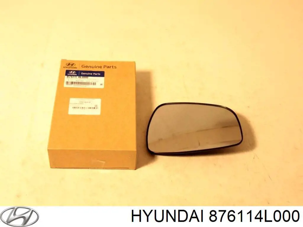 876114L000 Hyundai/Kia зеркальный элемент зеркала заднего вида левого
