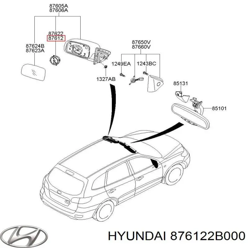  876122B000 Hyundai/Kia